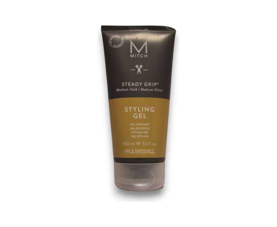 Mitch by Paul Mitchell, Styling Steady Grip, Paraben-Free, Hair Styling Gel, Natural Shine, Firm Hold, 150 ml Matu kopšana