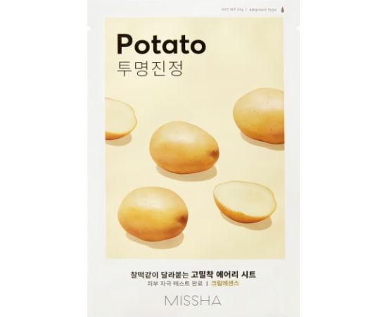 Missha, Airy Fit Potato, Sheet Mask, For Face, 19 g Sejas kopšana