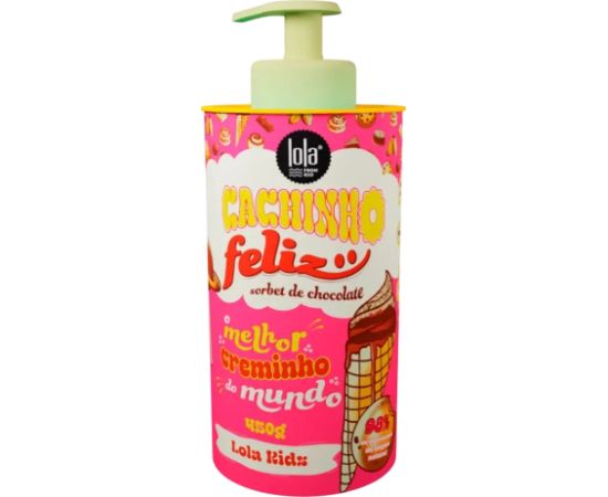 Lola Cosmetics, Cachinho Feliz Kids, Chocolate, Hair Styling Cream, Flexible Hold, 480 g Matu kopšana