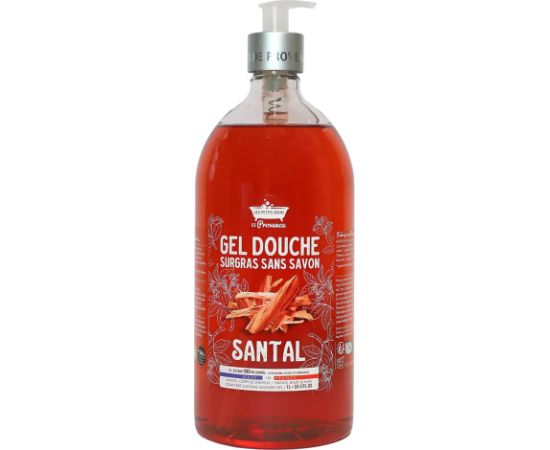 Les Petites Bains de Provence, Santal, Shower Gel, For Body, Face & Hair, For Sensitive Skin, 1000 ml Dušas želejas ķermenim