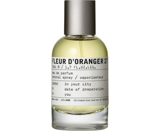 Le Labo Inc Le Labo, Fleur D'Oranger 27, Eau De Parfum, Unisex, 50 ml Духи и косметика