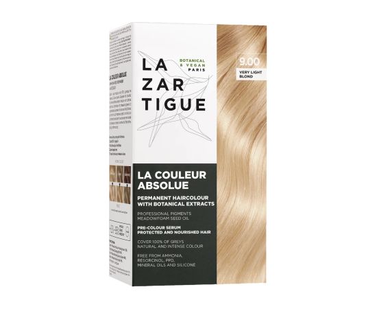 Lazartigue, La Couleur Absolue, Permanent Hair Dye, 9.00 Very Light Blonde, 143 ml Matu kopšana