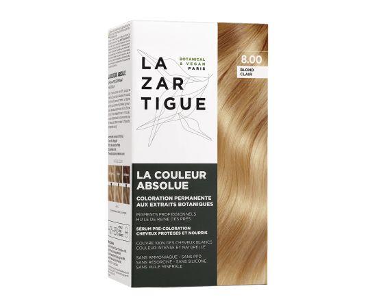 Lazartigue, La Couleur Absolue, Permanent Hair Dye, 8.00 Light Blond, 143 ml Matu kopšana