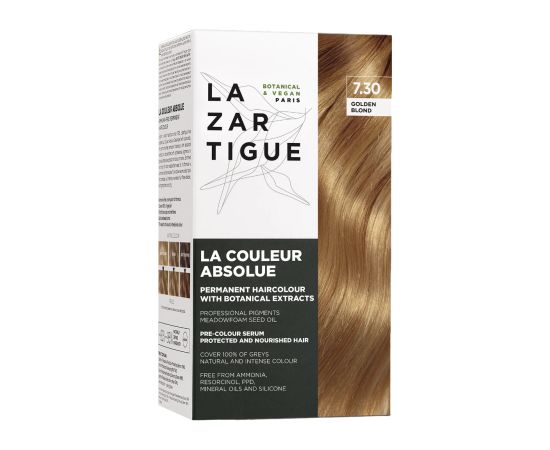 Lazartigue, La Couleur Absolue, Permanent Hair Dye, 7.30 Golden Blond, 143 ml Matu kopšana