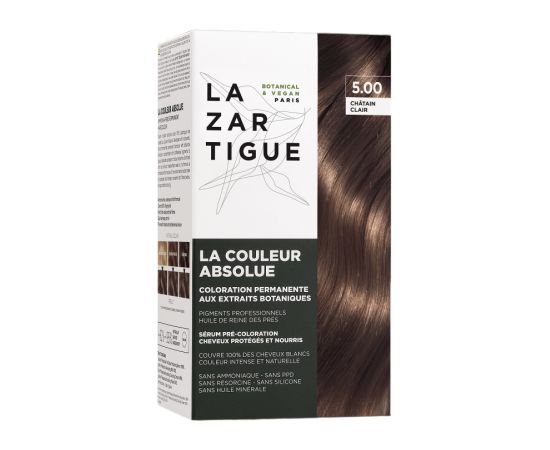 Lazartigue, La Couleur Absolue, Permanent Hair Dye, 5.00 Light Chestnut, 143 ml Matu kopšana