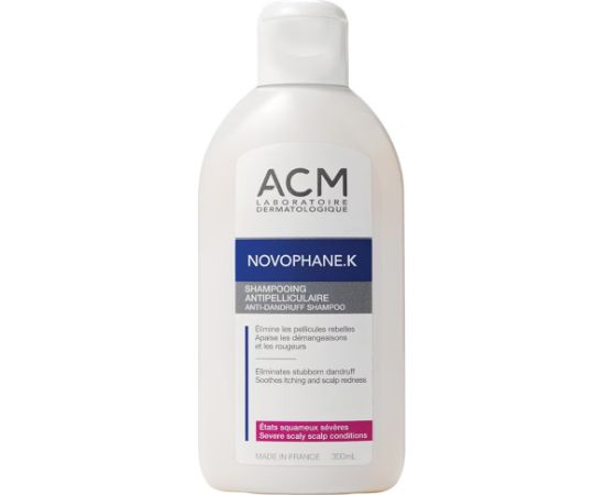 Laboratoire ACM, Novophane K, Hair Shampoo, Anti-Dandruff, 125 ml Šampūni