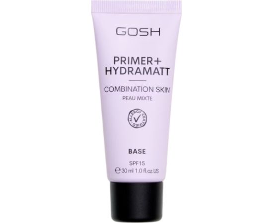 Gosh, Primer+, Matte, Liquid Primer, SPF15, 007, 30 ml Dekoratīvā kosmētika