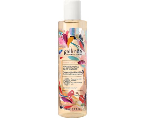 Gallinee, Microbiome Skincare, Vinegar, Tones/Soothes & Brightens, Tonic Lotion, For Face, 200 ml Sejas kopšana