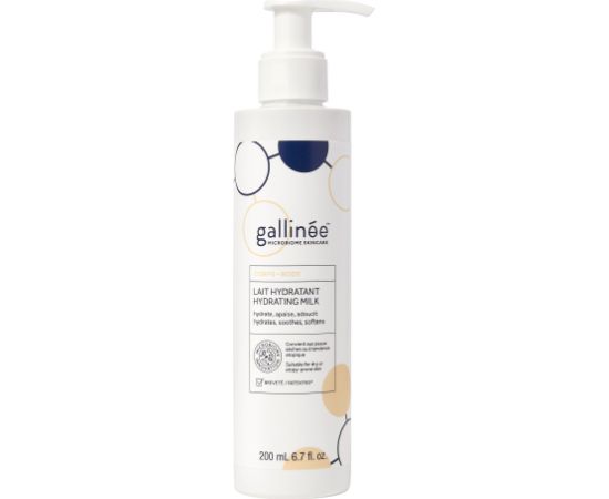 Gallinee, Body Care, Prebiotics & Probiotics & Postbiotics, Hydrating, Body Milk, 200 ml Ķermeņa kosmētika