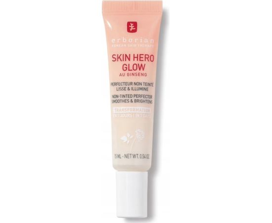 Erborian, Skin Hero, Ginseng, Smoothing & Illuminating, Emulsion, For Face, 15 ml Sejas kopšana