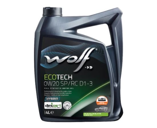 WOLF ECOTECH 0W20 SP/RC D1-3 4L SP/RC, GM dexos1 Gen3 Моторные масла