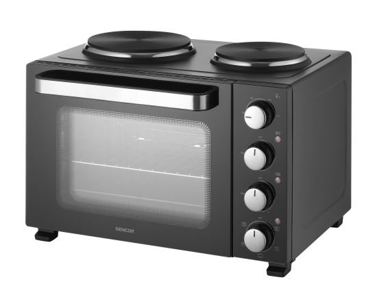 Mini oven Sencor with 2 hot plates Электропечи и плитки