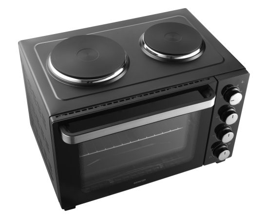 Mini oven Sencor with 2 hot plates Электропечи и плитки
