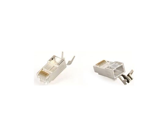 Konektors Gembird CAT7 8P8C RJ45 gold plated 15u FTP SFTP 100pcs Сетевые кабели