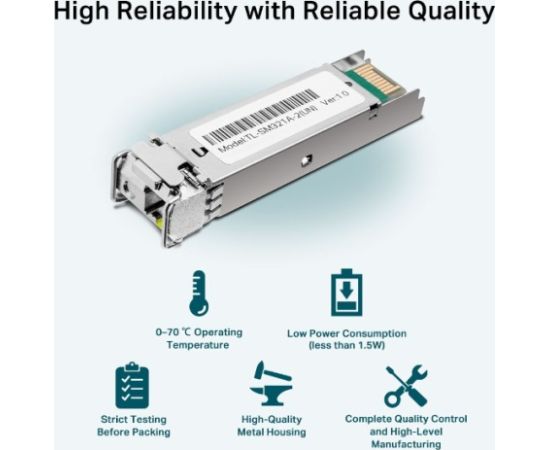 TP-Link Gigabit Single-Mode WDM Bi-Directional SFP Module Aдаптеры