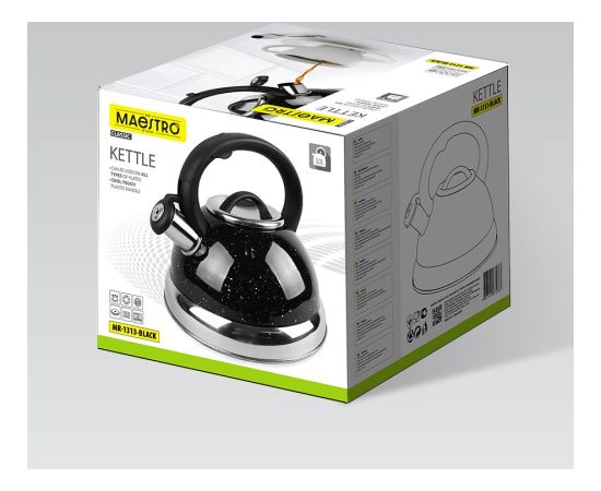 Kettle MAESTRO MR-1313C black 3 l Чайники (со свистком)
