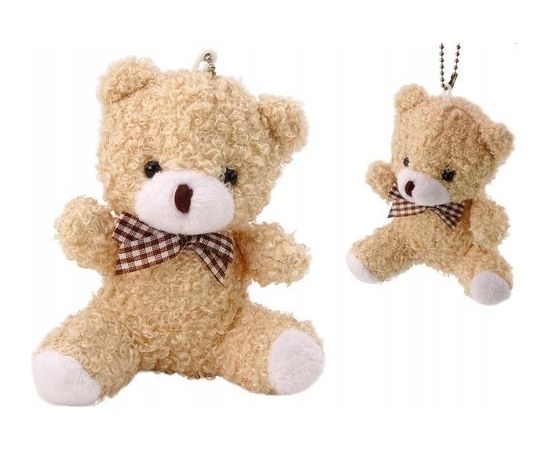 LeanToys Miś Kremowy Pluszowy Mały Przytulanka Maskotka Breloczek 10cm Мягкие игрушки