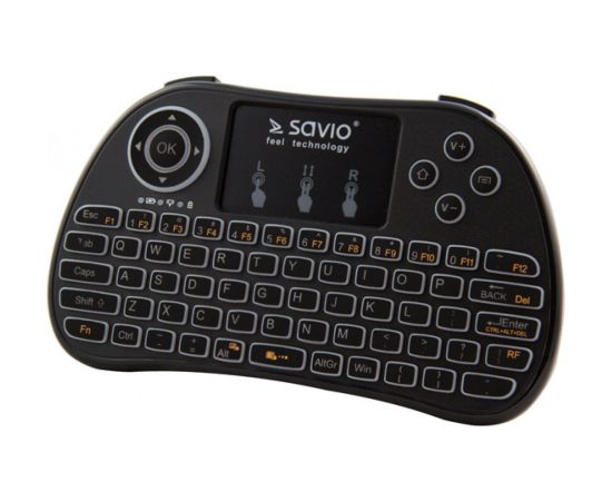 Savio KW-01 Bezvadu Klaviatūra PC / PS4 / XBOX / Smart TV / Android + TouchPad Citi akses. planšetdatoriem