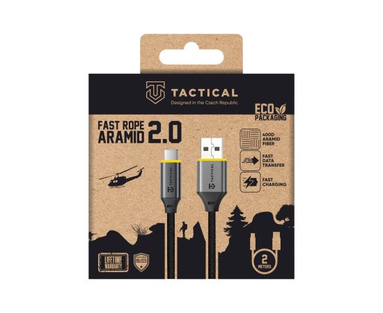 Tactical Fast Rope Aramid 2.0 USB-A/USB-C Кабель 2m Дата USB-кабели