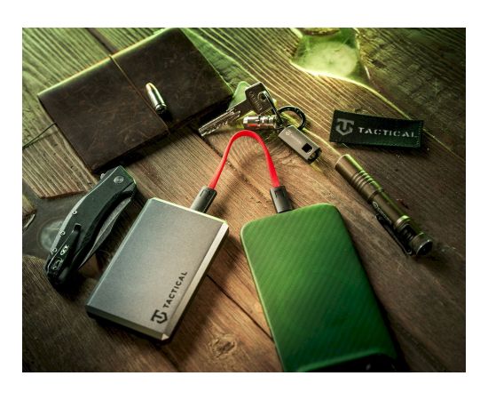 Tactical OODA Loop USB-C/USB-C Kabelis / sarkans Data USB kabeļi