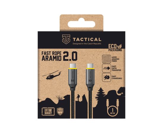 Tactical Fast Rope Aramid 2.0 USB-C/USB-C Кабель 1m Дата USB-кабели