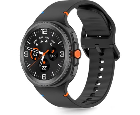 TECH-PROTECT SILICONE SAMSUNG GALAXY WATCH 8 | CLASSIC (40 | 44 | 46 MM) BLACK Smart-Watch aksesuāri
