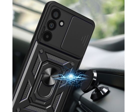 Tech-Protect Camshield Pro telefona maciņš priekš Samsung A566 Galaxy A56 5G | melns Neoriģinālie Maciņi