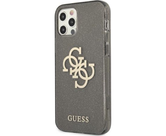 Guess GUHCP12LPCUGL4GBK iPhone 12 Pro Max 6,7" czarny|black hard case Glitter 4G Big Logo Чехлы - альтернативные