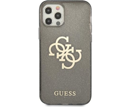 Guess GUHCP12LPCUGL4GBK iPhone 12 Pro Max 6,7" czarny|black hard case Glitter 4G Big Logo Чехлы - альтернативные