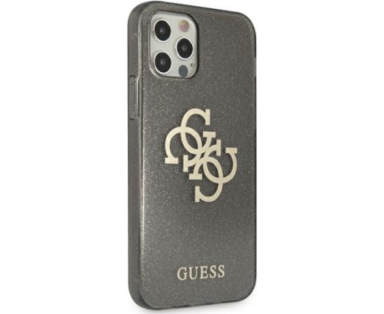 Guess GUHCP12LPCUGL4GBK iPhone 12 Pro Max 6,7" czarny|black hard case Glitter 4G Big Logo Чехлы - альтернативные