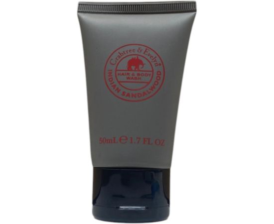 Crabtree & Evelyn, Indian Sandalwood, Shower Gel & Shampoo 2-In-1, 50 ml Dušas želejas ķermenim