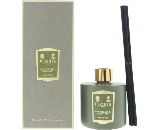 Floris Of London, Grapefruit & Rosemary, Reed diffuser, Aroma Reed Diffuser, 200 ml Telpu aromāti
