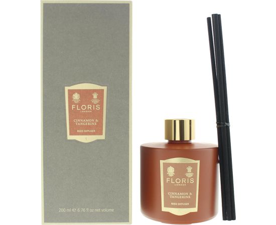 Floris Of London, Cinnamon & Tangerine, Reed, Aroma Reed Diffuser, Brown, 200 ml Telpu aromāti