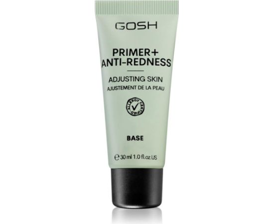 Gosh, Primer+, Perfume Free, Neutralizes redness, Liquid Primer, 008, Anti-Redness, 30 ml Dekoratīvā kosmētika