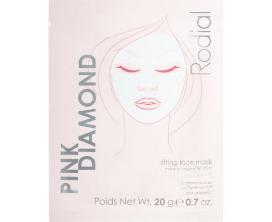 Rodial, Pink Diamond, Lifting, Sheet Mask, Face, 20 g Уход за лицом
