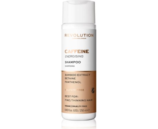 Revolution Haircare, Caffeine, Hair Shampoo, Gentle Cleansing, 250 ml Šampūni