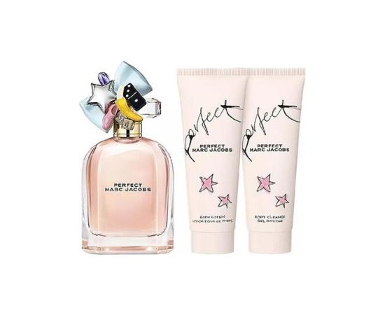 Set Marc Jacobs: Perfect, Eau De Parfum, For Women, 100 ml + Perfect, Hydrating, Body Lotion, 75 ml + Perfect, Eau De Parfum, For Women, 10 ml *Miniature Dāvanu komplekti