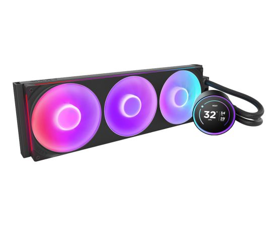NZXT Kraken Elite 420 RGB 420 mm, water cooling black Охлаждение процессора