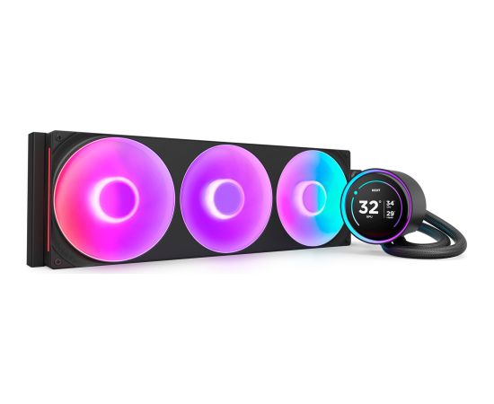 NZXT Kraken Elite 420 RGB 420 mm, water cooling black Охлаждение процессора