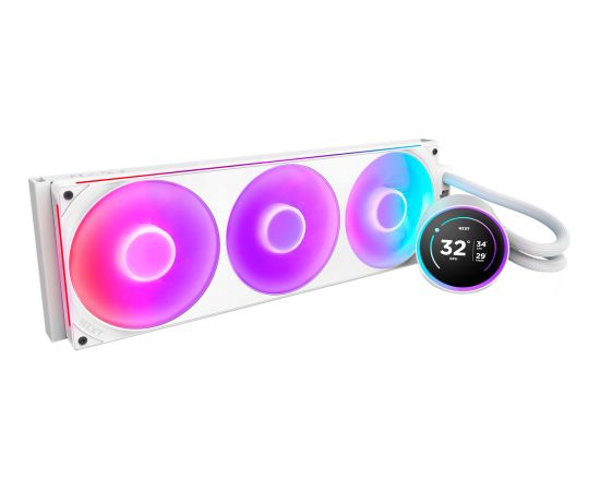 NZXT Kraken Elite 420 RGB 420 mm, water cooling white Охлаждение процессора