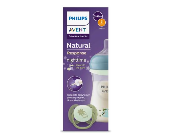 Philips Avent Night Natural Response mazuļa dāvanu komplekts - SCD838/17 Barošanas pudelītes