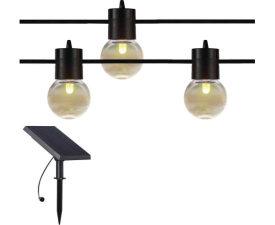 Artflow Dekor. lampu virtene solārā, G4x12, 0.5W, ar taimeri, 8.5m gara Наружное освещение