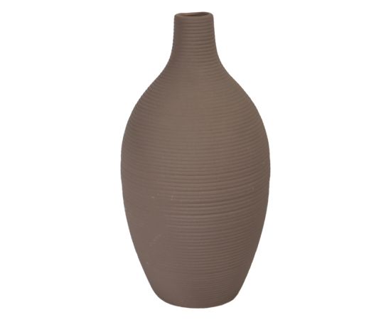 Artflow Vāze keramiska 14x14x28cm, pelēka Interjera un Dizaina priekšmeti