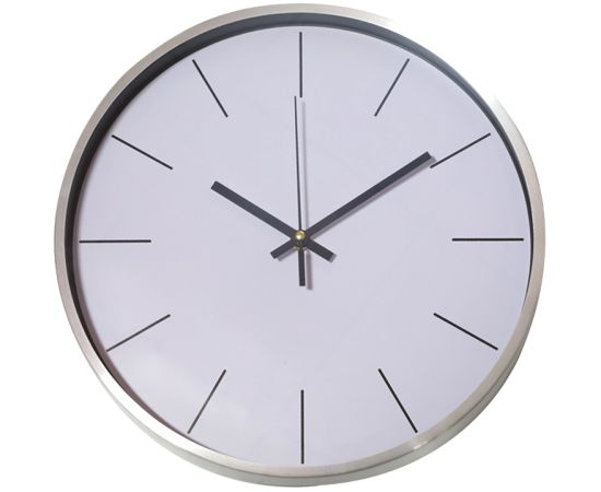 Besk Pulkstenis sienas 30cm, metāla Pulksteņi