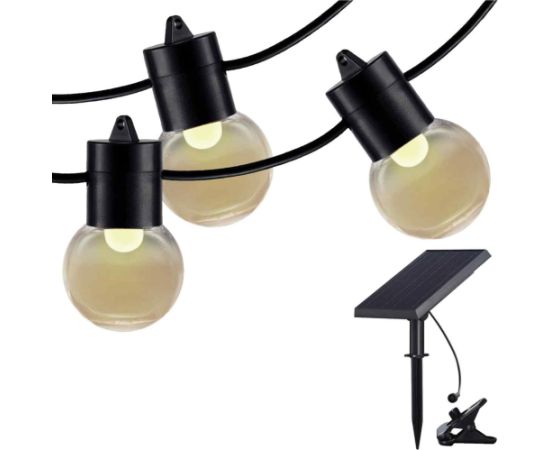 Artflow Dekor. lampu virtene solārā, G4x15, 0.5W, ar taimeri, 14.4m gara Āra apgaismojums