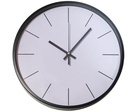 Besk Pulkstenis sienas 30cm, metāla Pulksteņi