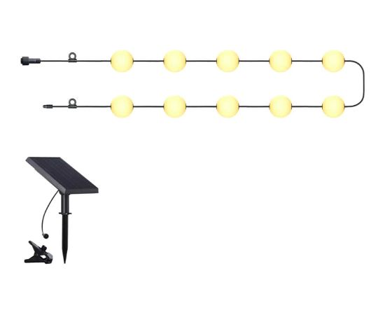 Artflow Dekor. lampu virtene solārā, 1Wx10, ar taimeri, 7.74m gara Наружное освещение