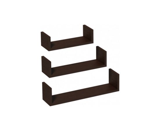 Velano Plauktu kompl. FUS wenge brūns Ux3 Полки