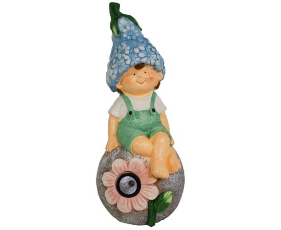 Besk Dārza dekors ar solāro gaismu Puisītis Āra apgaismojums