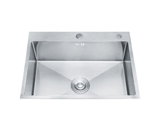 Nerūsējoša tērauda izlietne VENTO 50X44X22 ,iegriežama, satīna Nerūsējoša tērauda izlietnes